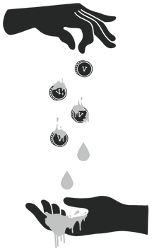 Hands and seeds illustration