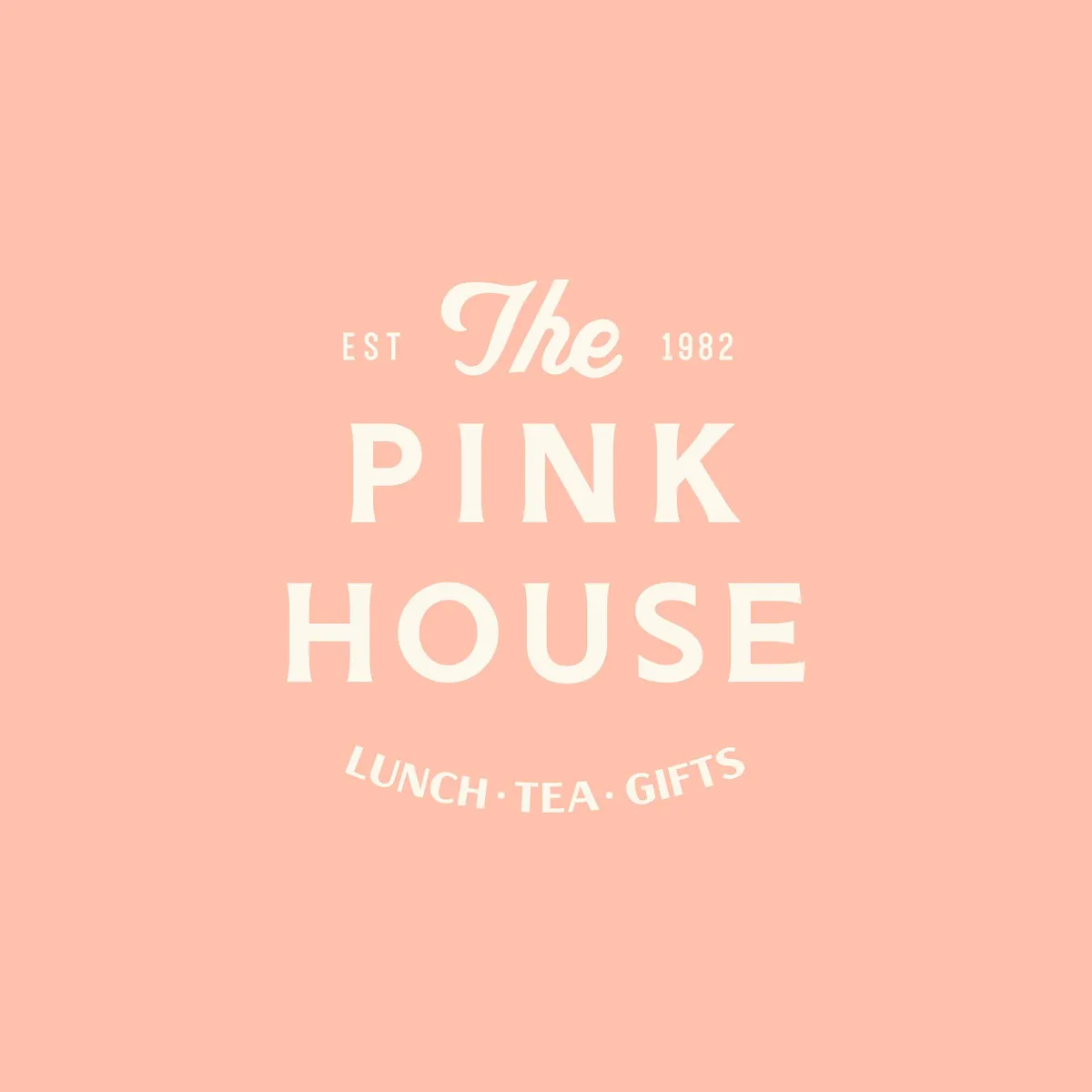 The Pink House logo on pink