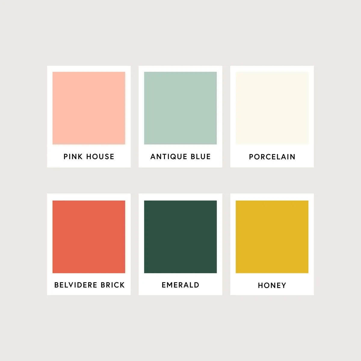 The Pink House color palette
